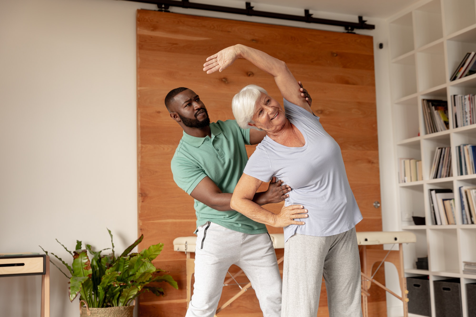 Patient with knee osteoarthritis discussing a non-surgical alternative to knee replacement